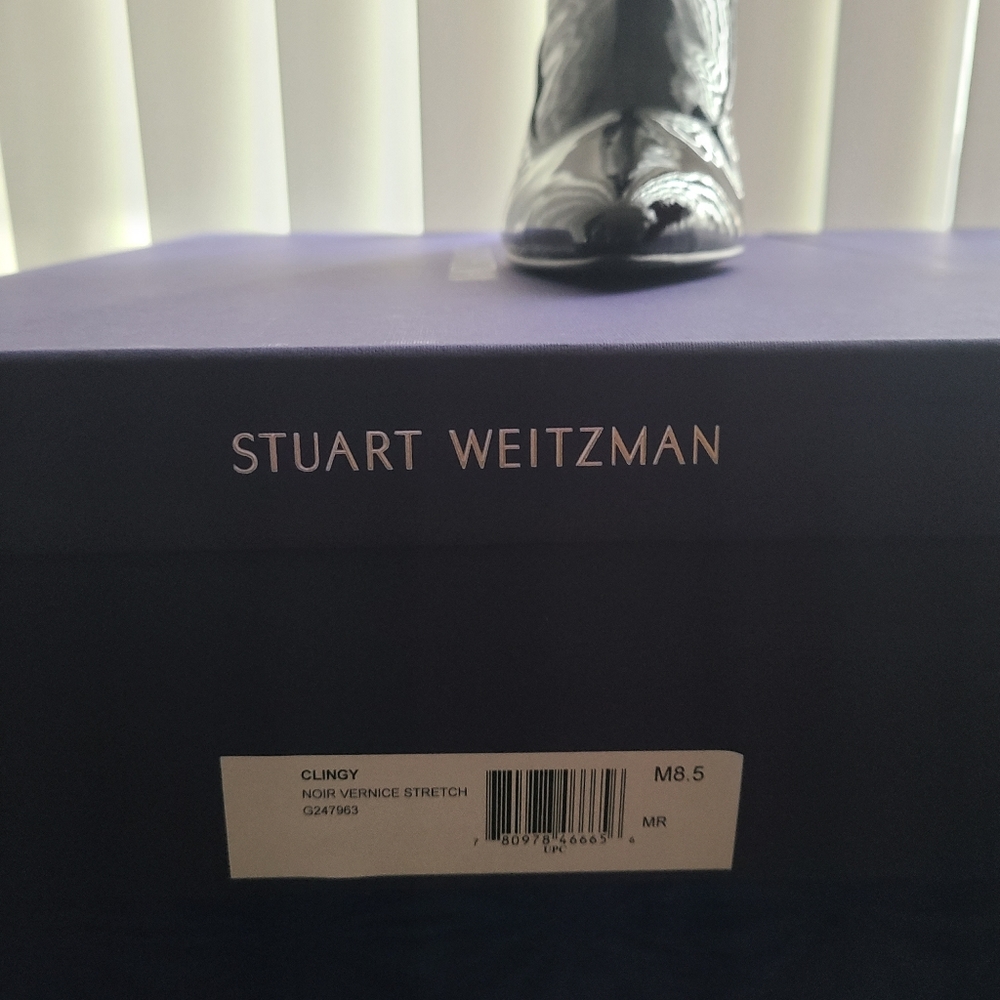 NEW Designer boot Stuart Weitzman Noir Ve
